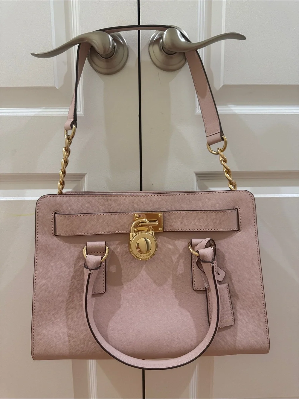 Michael Kors Hamilton East West Satchel in color blossom NWT